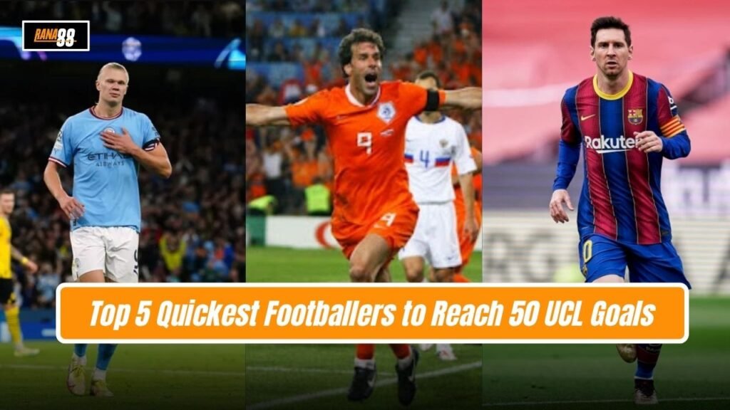 দ্রুততম খেলোয়াড় যারা চ্যাম্পিয়ন্স লিগ ইতিহাসে ৫০ গোল করেছেন