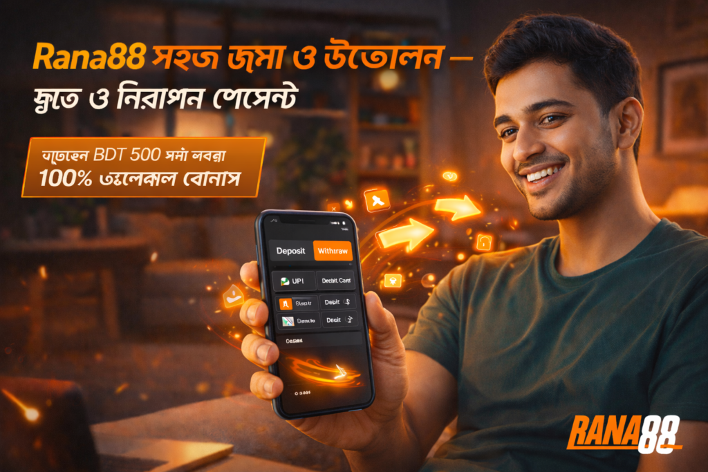 Rana88 জমা এবং উত্তোলন